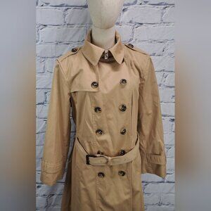 London Fog Heritage Women's Trench Coat Belted Size XL